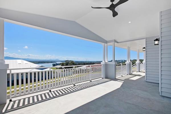 Ariel view of the house