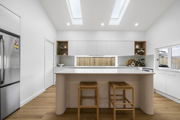 Award-winning kitchen with marble island