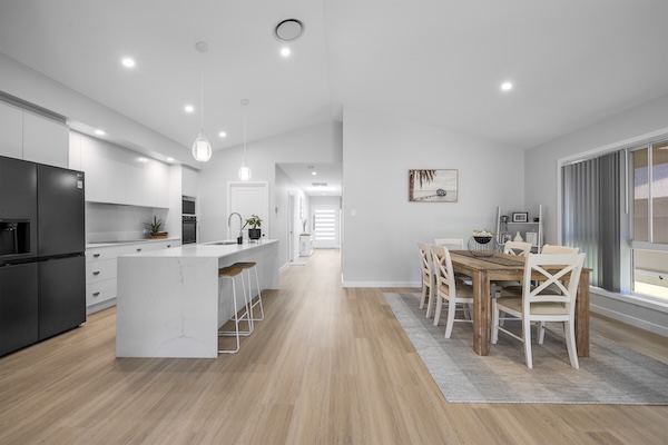 Award-winning kitchen with marble island