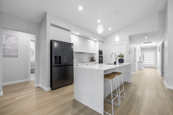 Award-winning kitchen with marble island