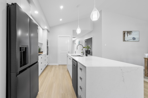 Award-winning kitchen with marble island